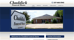 Desktop Screenshot of chaddickfuneralhome.com